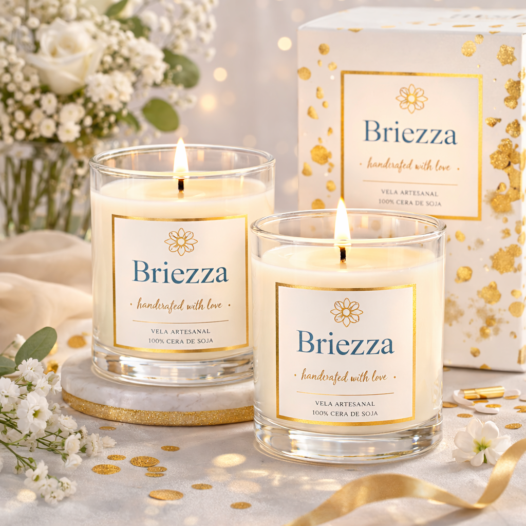 Imagen de velas en vaso para regalar